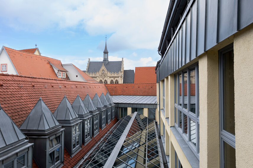 Blick zum Erfurter Rathaus